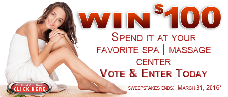 Win $100 to Spend at Your Favorite Day Spa